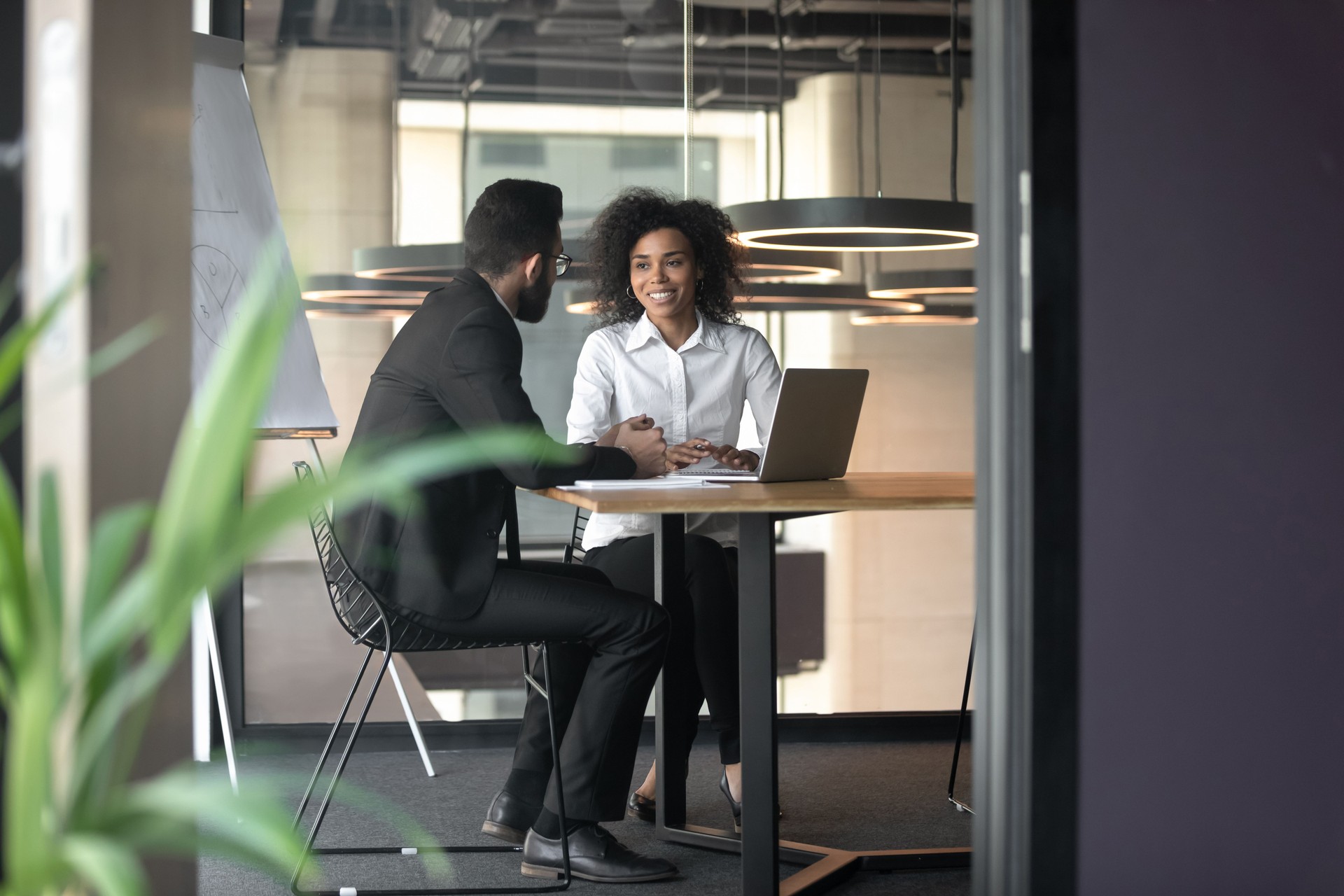 African arabian ethnicity businesspeople during meeting in office